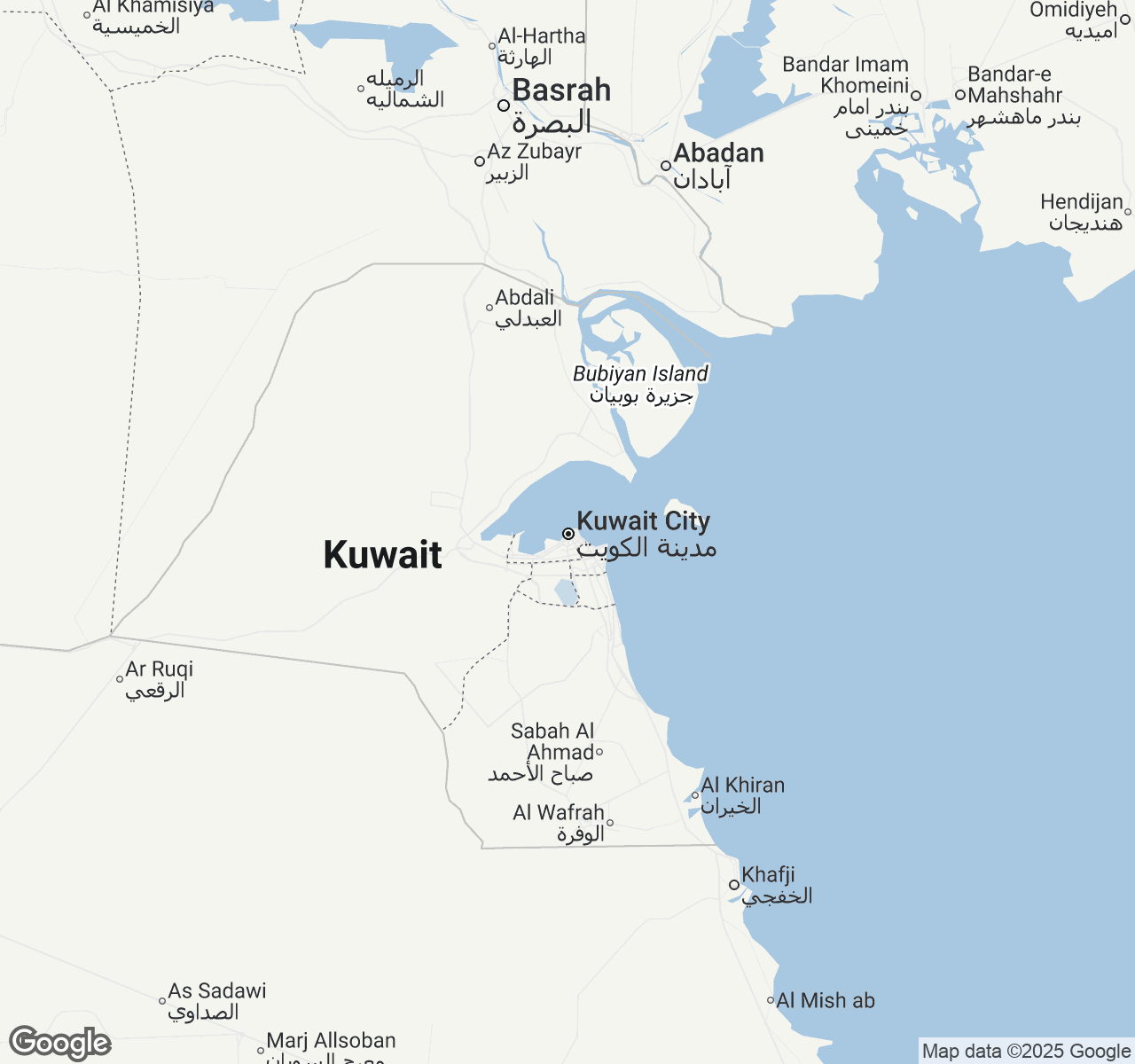 Map of Kuwait City